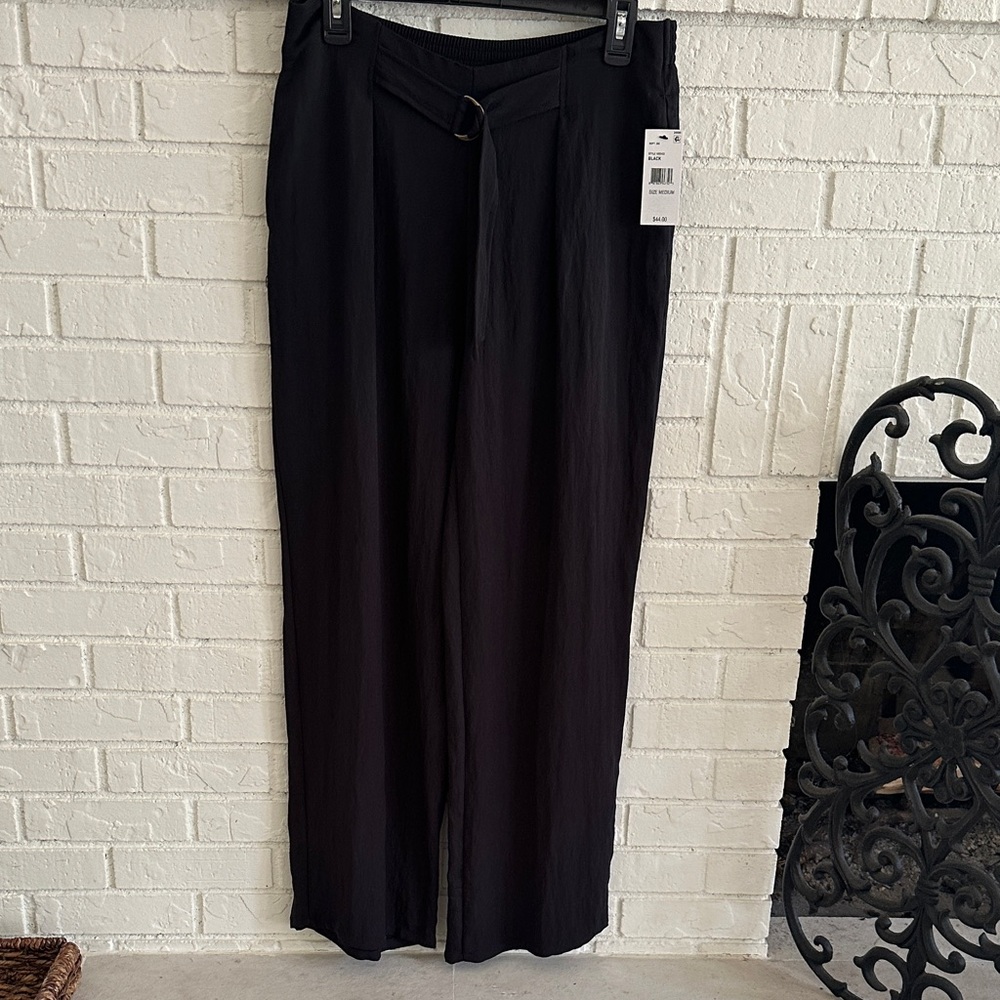BCX Wide Leg Black Pants New